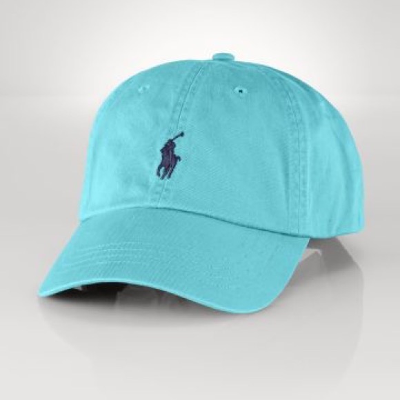 teal polo hat